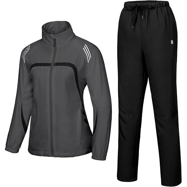 Ladies Dark Gray Tracksuit OMT0082