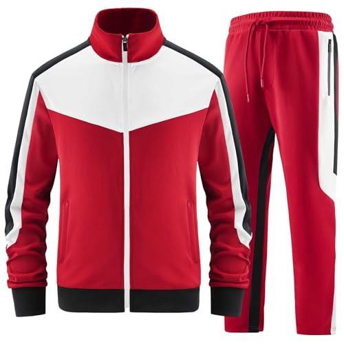 Men Red Summer Tracksuit OMT0098