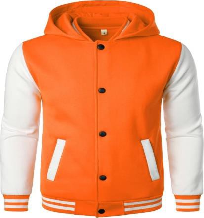 Orange and White  Versity Jacket OMT00119