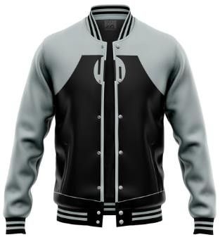 Black and Gray Versity Jacket OMT00126