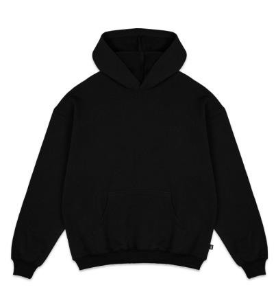 Men Black Pullover Hoodie