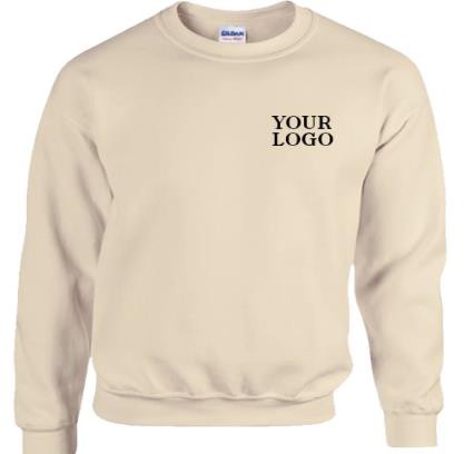 CrewNeck Biege Sand Sweatshirt OMT008