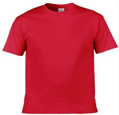 Men Red T-shirt Casual OMT009