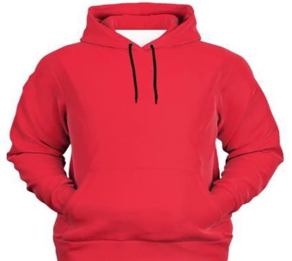 Men Red Pullover Hoodie OMT0020