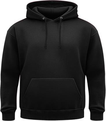 Men Black Pullover Hoodie OMT0022