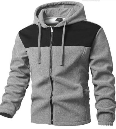 Unisex Two Tone Zipper Hoodie OMT0032