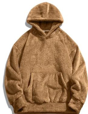 Unisex Brown Oversized Hoodie OMT0038