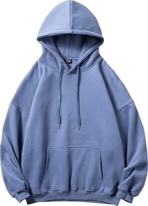 Unisex Blue Oversized Hoodie OMT0040