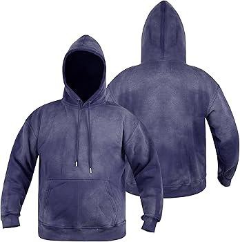 Dark Gray Acid Wash Hoodie OMT0059