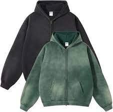 Two Tone Acid Wash Hoodie OMT0060