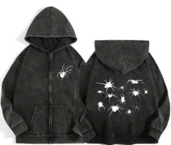 Dark Gray American Style Hoodie OMT0068