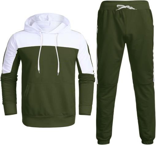 Men Green and White Tracksuit OMT0075