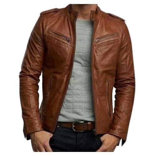 Leather Jacket –  Brown