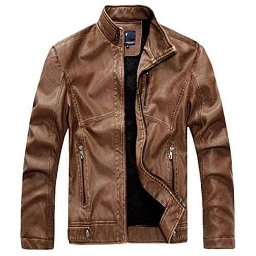 Leather Jacket  – Tan /  Brown