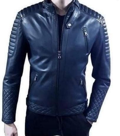 Leather Jacket  – Blue