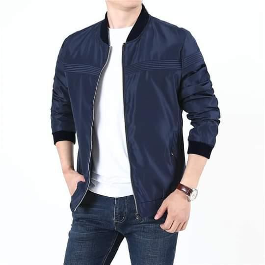 Leather Jacket  – Stylish Blue