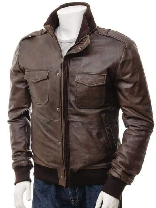 Leather Jacket – Brown Vintage